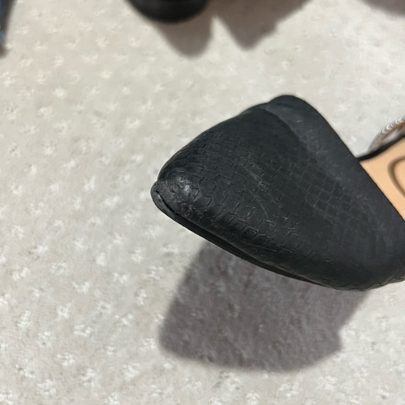 Black Express d’orsay flats with ankle strap, size 6 - Picture 7 of 7